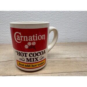 Vtg Advertising Carnation Hot Cocoa Mix Hot Chocolate Coffee Mug
